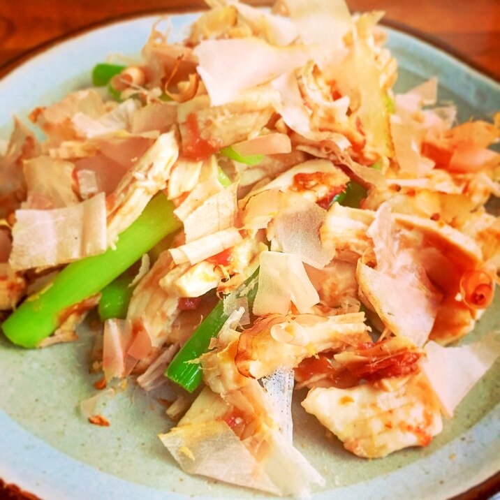 にんにくの芽とササミの梅和えで夏のヘルシーおつまみ レシピ 作り方 By Aska Com 楽天レシピ